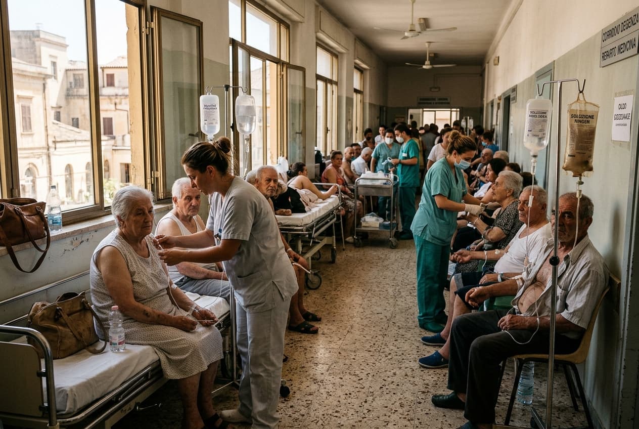 Heatwave Sends Over 100 People to Hospitals Across Southern Italy as Temperatures Soar, Dehydration Cases Spike Heatwave Sends Over 100 People to Hospitals Across Southern Italy as Temperatures Soar, Dehydration Cases Spike