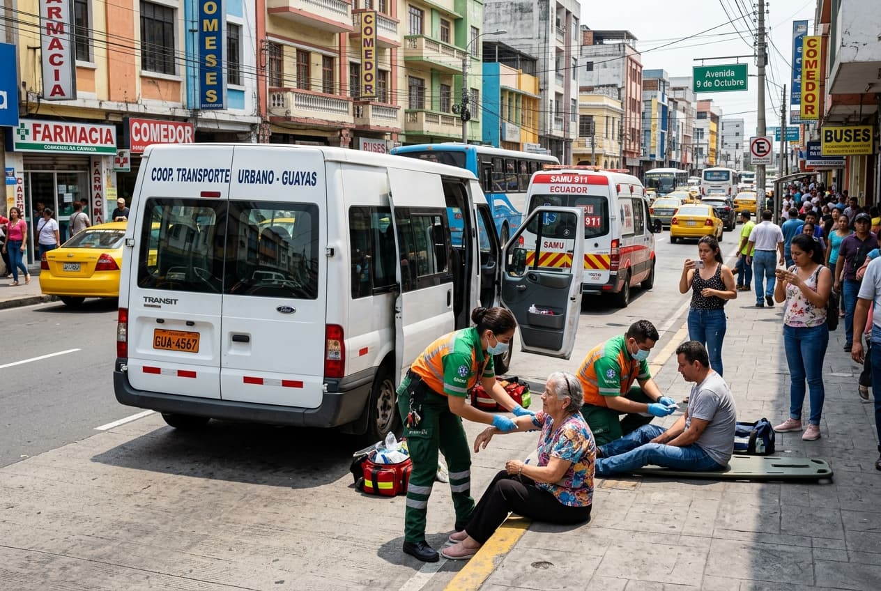 Guayaquil Minibus Attack Injures Four: Gunmen Open Fire on Public Transport, Passengers Scramble for Safety Guayaquil Minibus Attack Injures Four: Gunmen Open Fire on Public Transport, Passengers Scramble for Safety