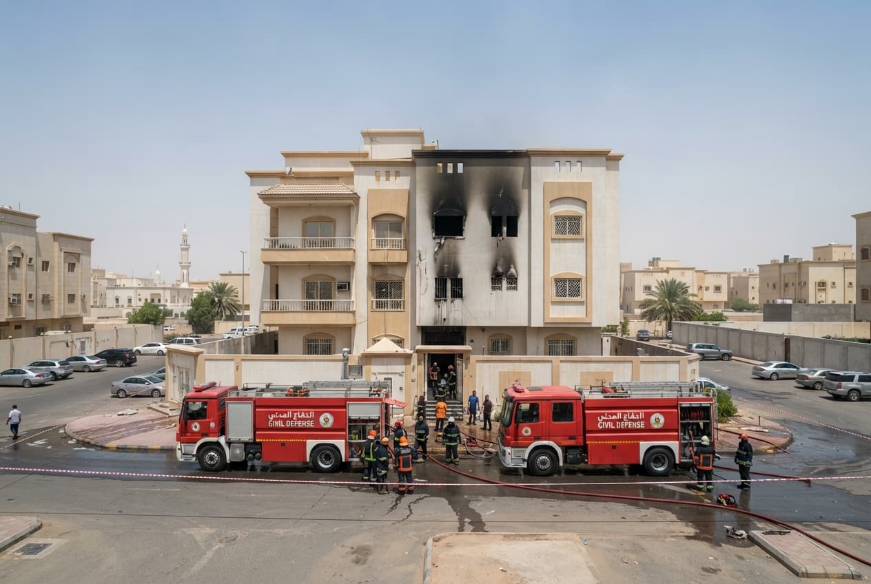 Riyadh Residential Fire: Three People Killed In Devastating Gas Cylinder Explosion In Apartment Building Riyadh Residential Fire: Three People Killed In Devastating Gas Cylinder Explosion In Apartment Building