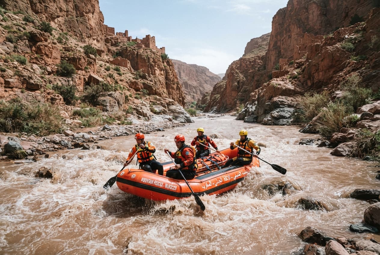 Flash Floods Trap Tourists in Canyons Near Ouarzazate: Three Dead in Morocco Flash Floods Trap Tourists in Canyons Near Ouarzazate: Three Dead in Morocco