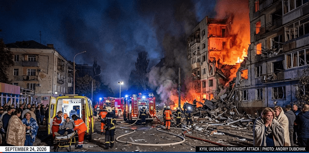 Overnight Terror in Kyiv: 2 Dead, 8 Injured as Russian Ballistic Missiles Rock Ukrainian Capital Overnight Terror in Kyiv: 2 Dead, 8 Injured as Russian Ballistic Missiles Rock Ukrainian Capital