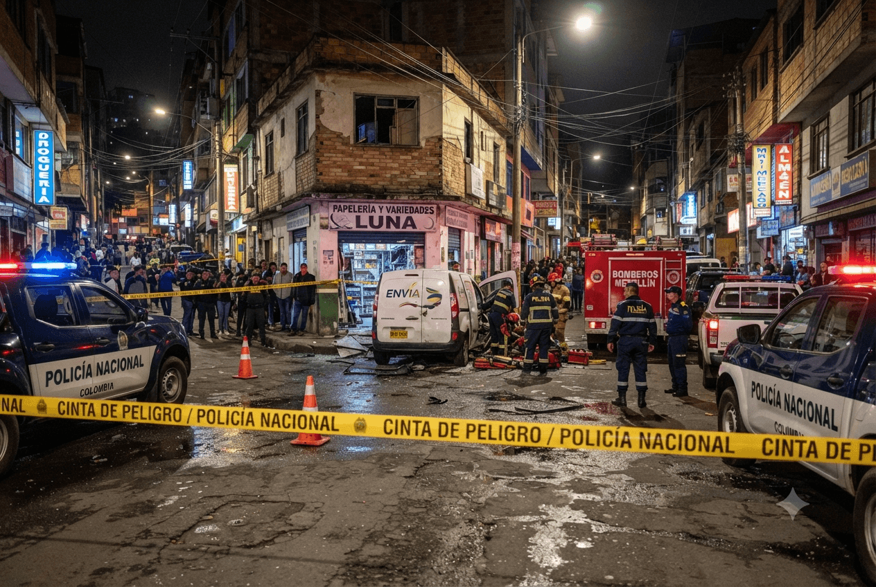 Bucaramanga Tragic Crash: Out-of-Control Transport Truck Plows Into Street Market Stalls, Leaving Four Dead Bucaramanga Tragic Crash: Out-of-Control Transport Truck Plows Into Street Market Stalls, Leaving Four Dead