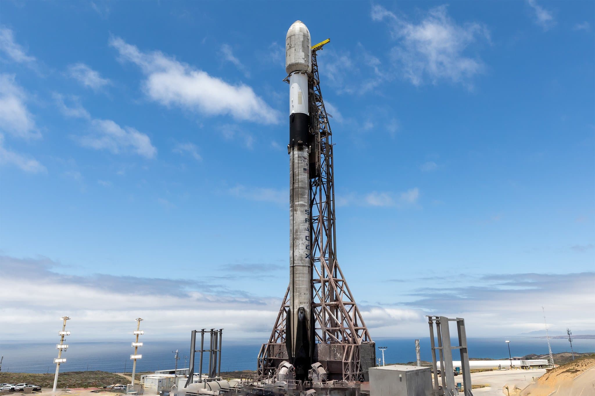 SpaceX Prepares Falcon 9 for NROL-179 Mission Launch SpaceX Prepares Falcon 9 for NROL-179 Mission Launch