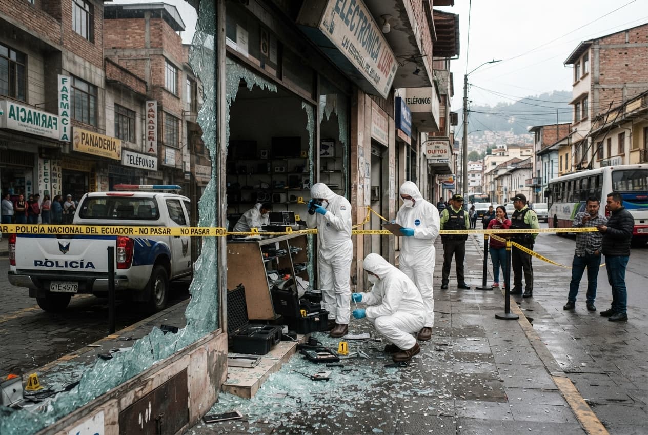 Quito Store Robbery: Armed Shootout Leaves Two Dead Inside Commercial Establishment Today Quito Store Robbery: Armed Shootout Leaves Two Dead Inside Commercial Establishment Today
