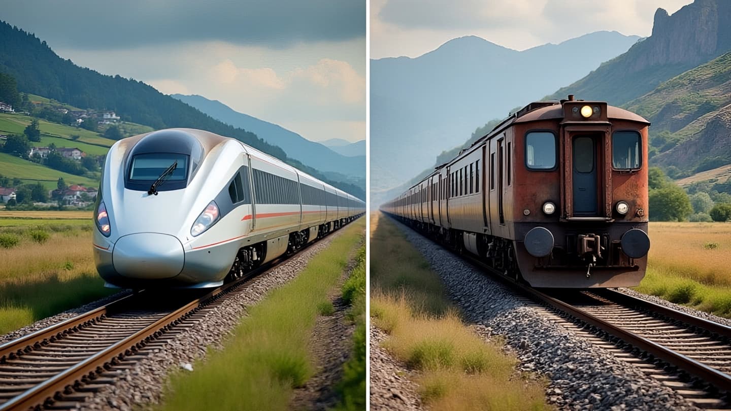 Infrastructure and culture: Why US trains are slower. Infrastructure and culture: Why US trains are slower.