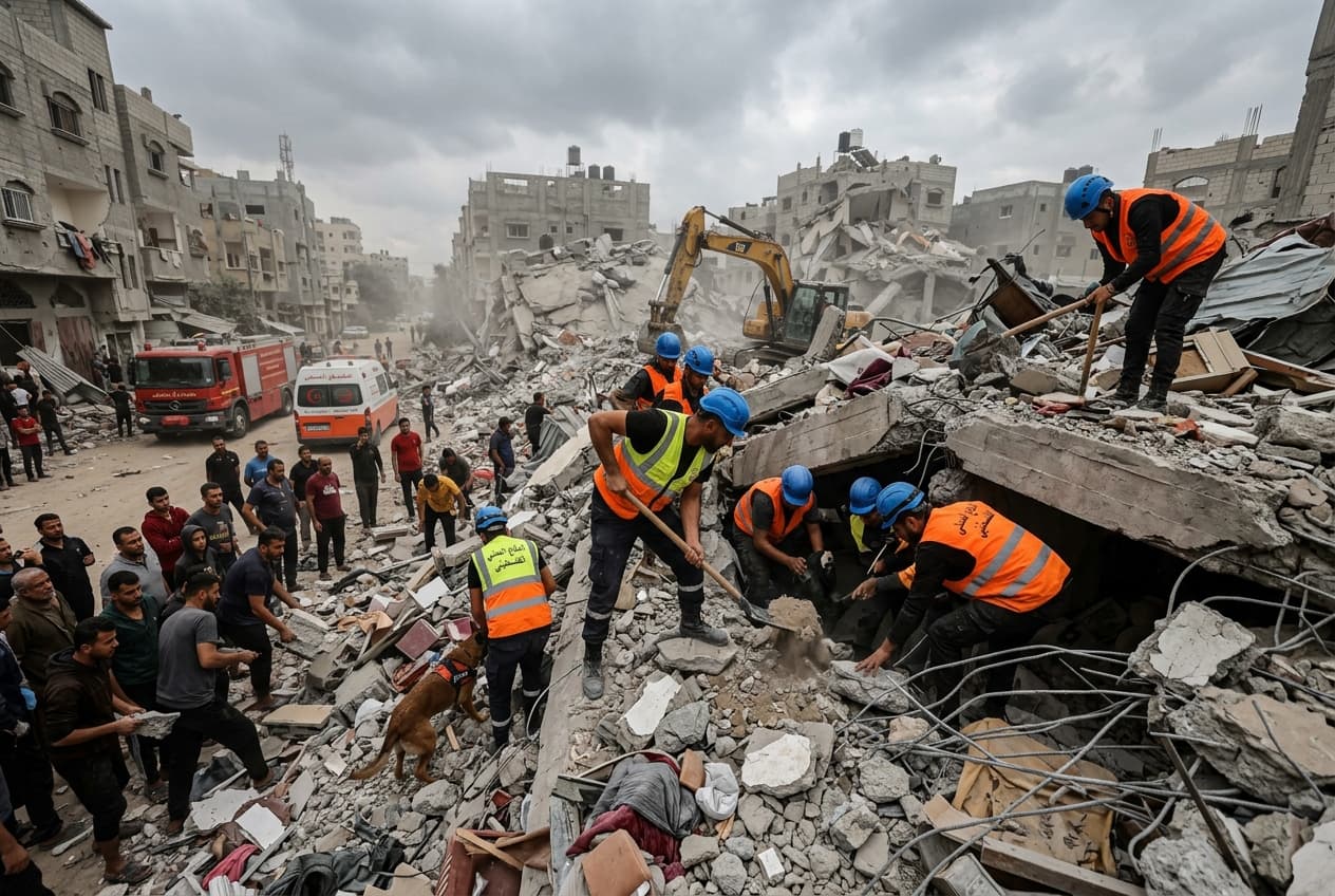 Southern Gaza Airstrike Kills Two Civilians: Fresh Bombardment Hits Residential Neighborhood Southern Gaza Airstrike Kills Two Civilians: Fresh Bombardment Hits Residential Neighborhood