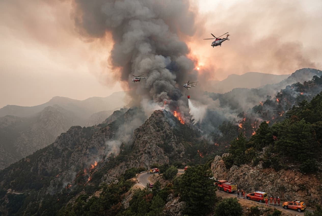 Tizi Ouzou Blaze Tragedy: Four Fatalities Recorded Amid Raging Forest Fires in Algeria Tizi Ouzou Blaze Tragedy: Four Fatalities Recorded Amid Raging Forest Fires in Algeria