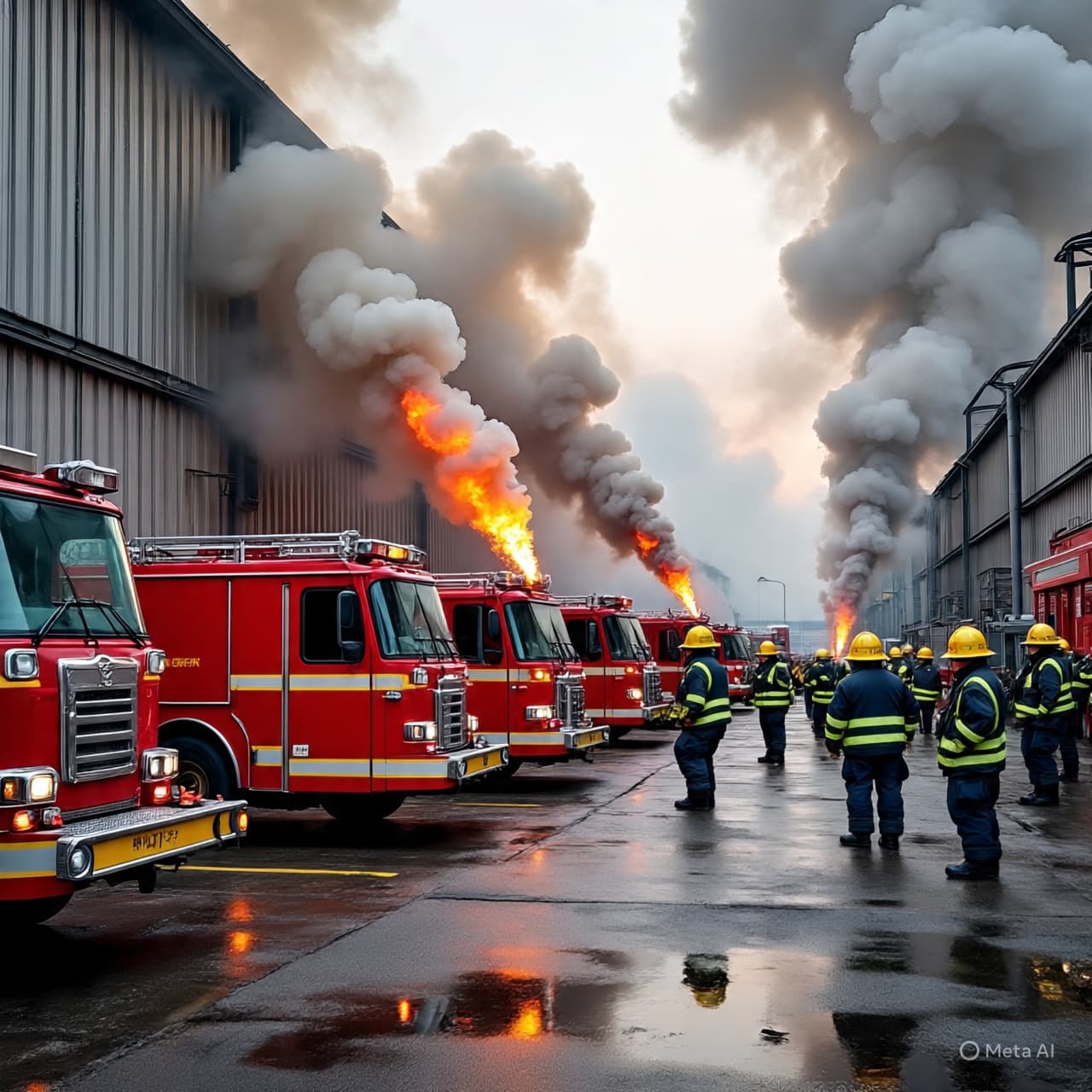 “Engines Converge: Fire Crews Battle Blaze in Bangor’s Industrial Heart” “Engines Converge: Fire Crews Battle Blaze in Bangor’s Industrial Heart”