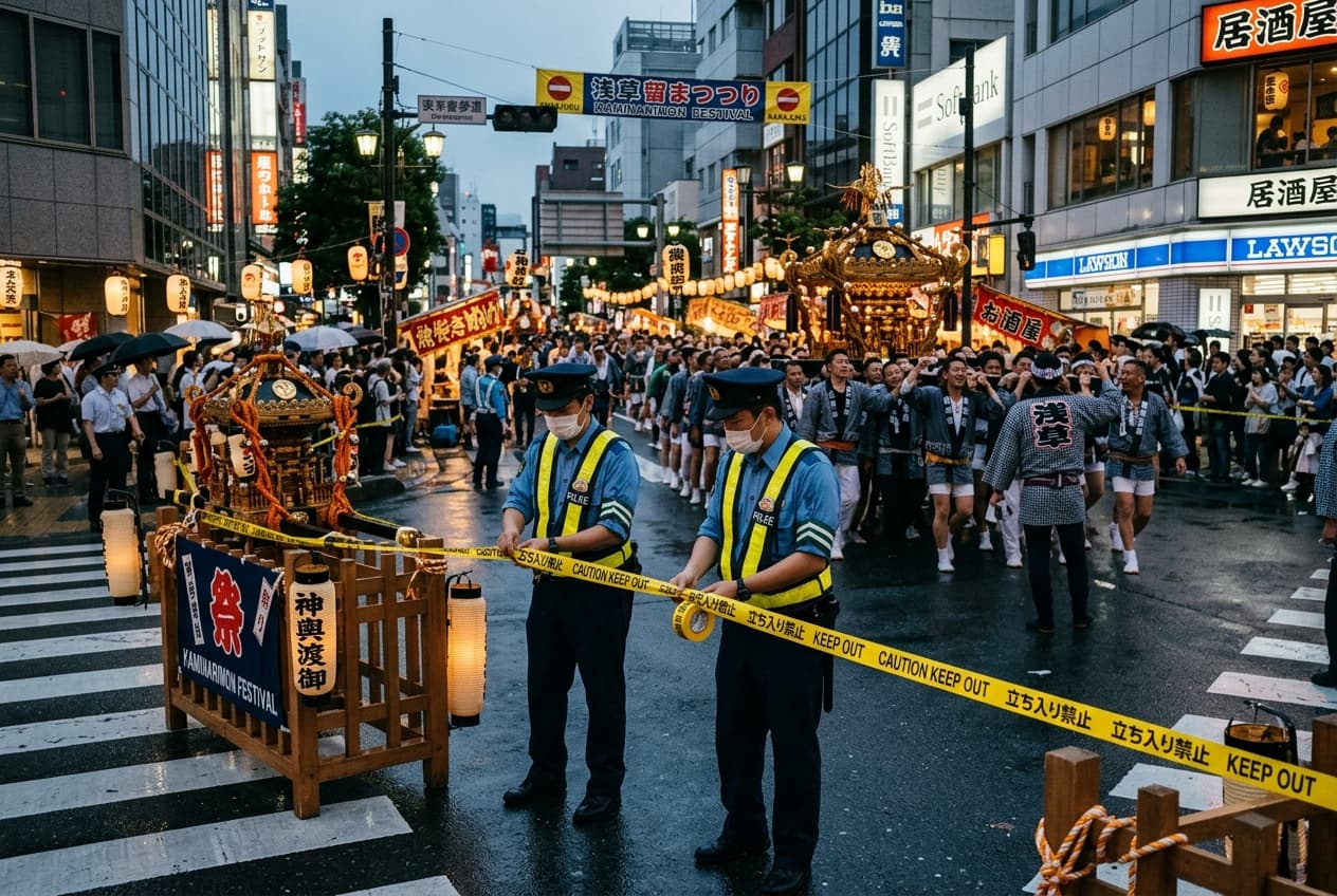 Osaka Festival Disaster: Heavy Danjiri Float Overturns in Izumiotsu, Killing Worker and Injuring Nine Osaka Festival Disaster: Heavy Danjiri Float Overturns in Izumiotsu, Killing Worker and Injuring Nine