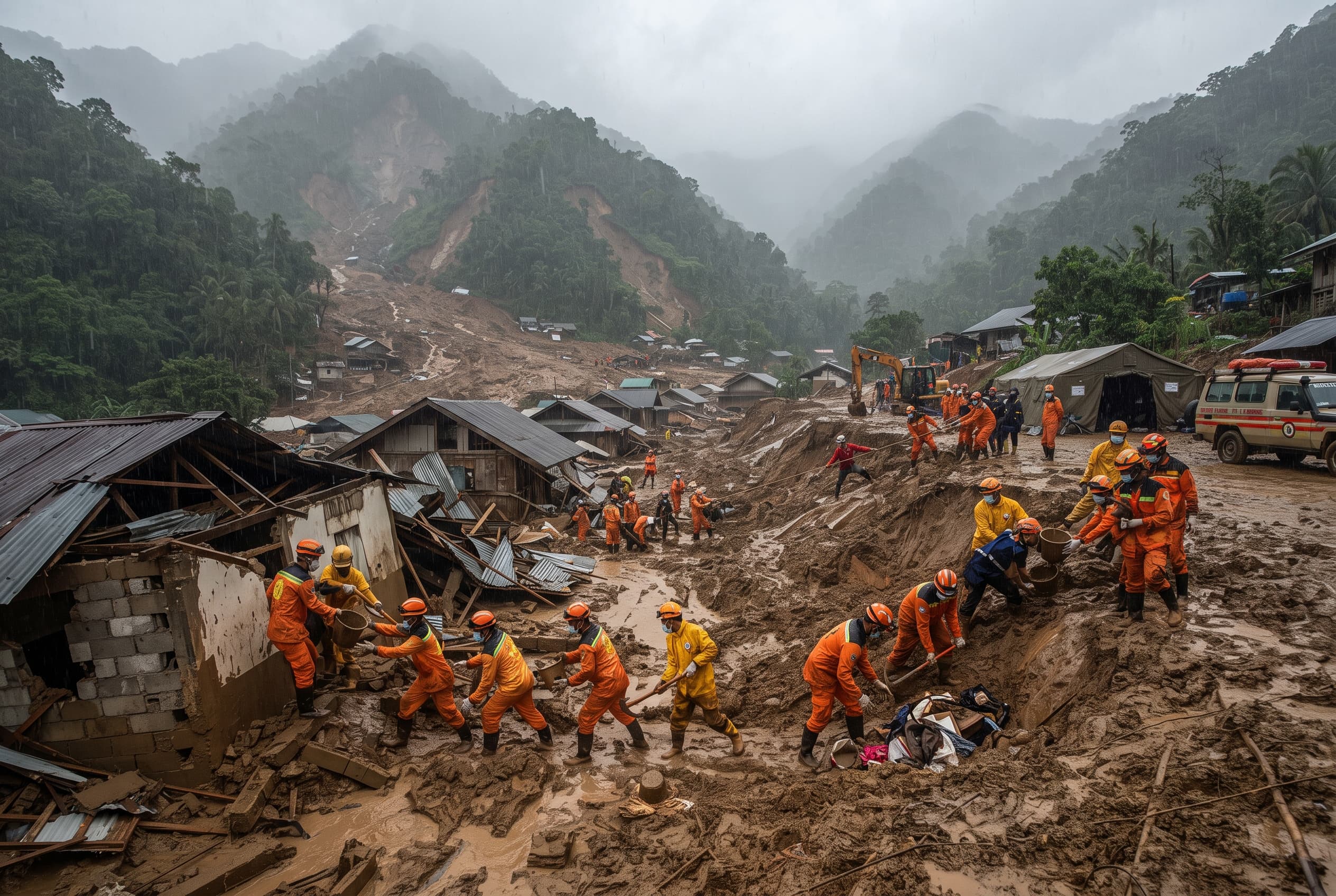 Antioquia Landslide Disaster: Heavy Torrent Kills Six and Traps Eight Under Deep Mud Deposits Antioquia Landslide Disaster: Heavy Torrent Kills Six and Traps Eight Under Deep Mud Deposits