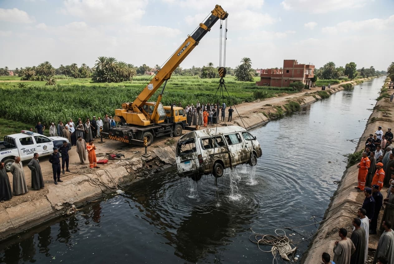 Roadway Tragedy: Tractor And Microbus Collision In Beheira Governorate Leaves Six People Dead Roadway Tragedy: Tractor And Microbus Collision In Beheira Governorate Leaves Six People Dead