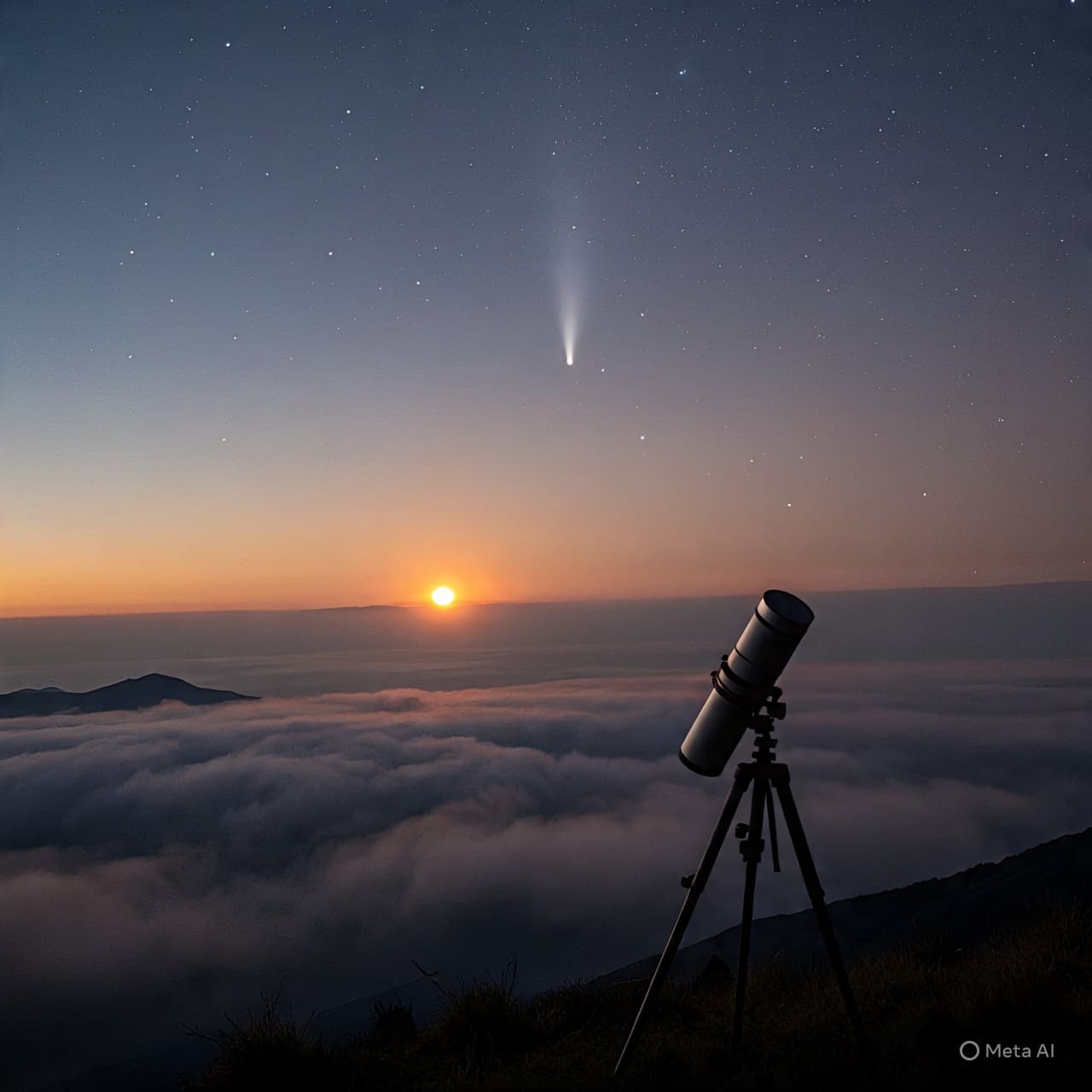 "Echoes of Ice and Stars: A Morning with Comet Schaumasse Among Galaxies” "Echoes of Ice and Stars: A Morning with Comet Schaumasse Among Galaxies”