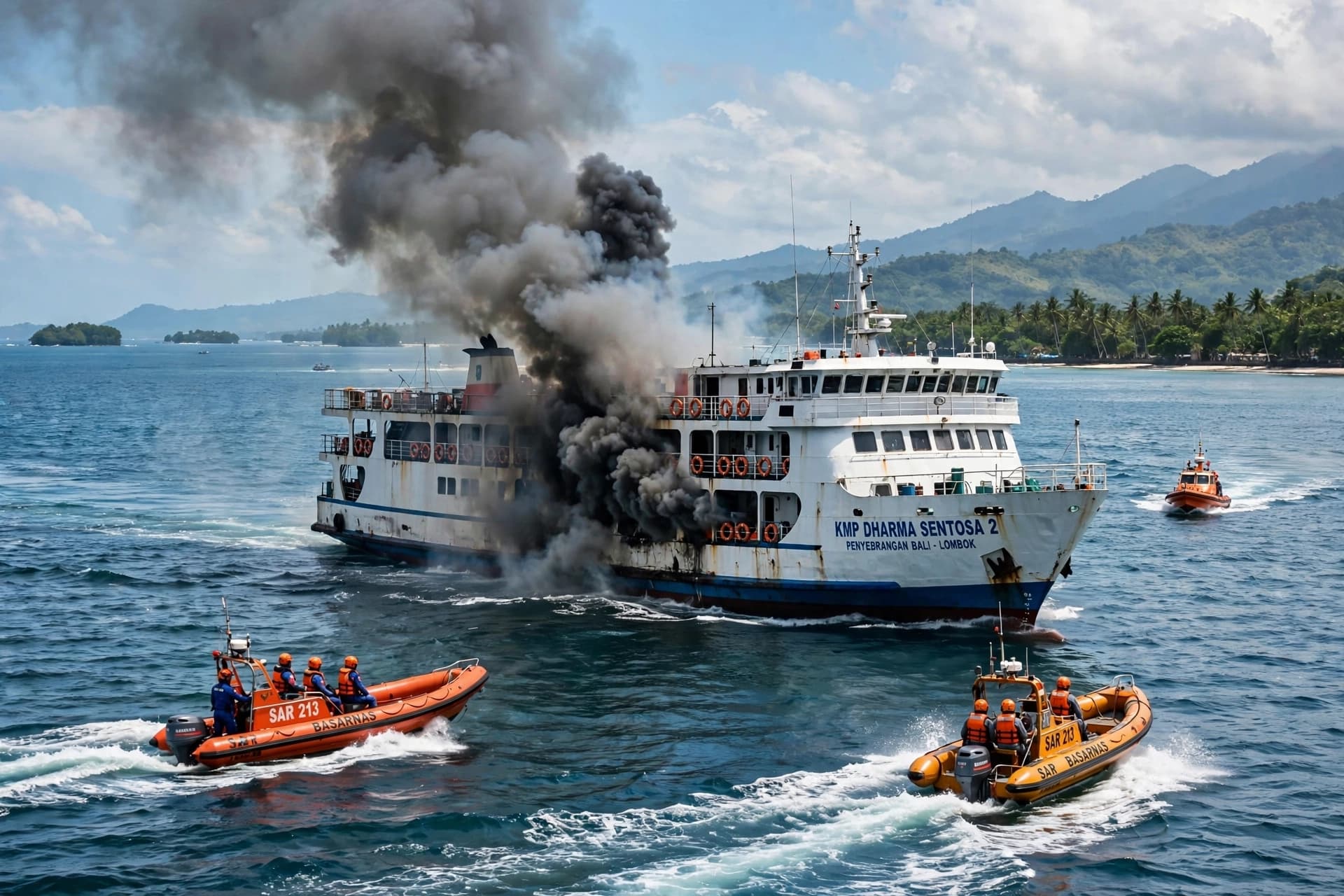 Between Bali and Lombok, Morning Waters Turn Suddenly Into a Scene of Rescue and Uncertain Passage Between Bali and Lombok, Morning Waters Turn Suddenly Into a Scene of Rescue and Uncertain Passage