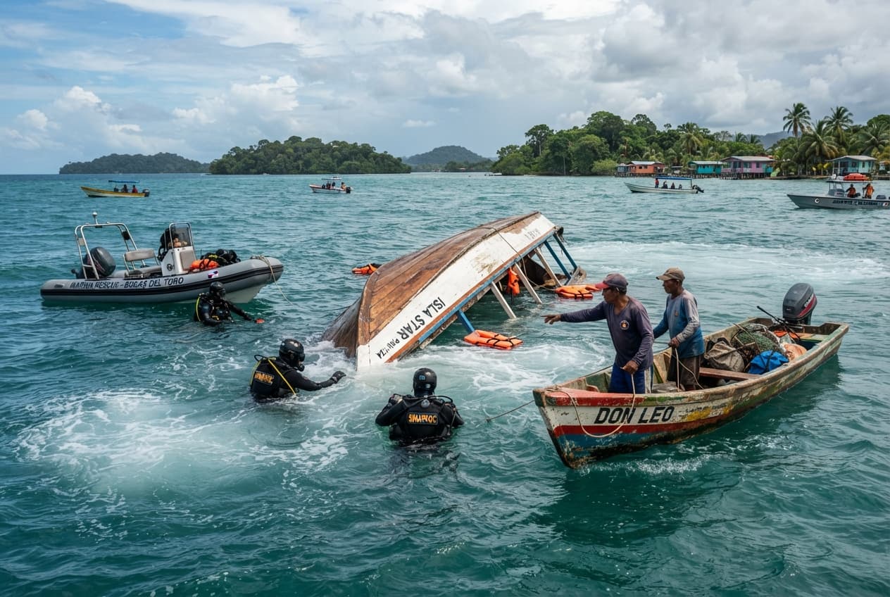 Bocas del Toro Maritime Horror: Three Dead Following Sudden Tourist Boat Capsizing Incident Today Bocas del Toro Maritime Horror: Three Dead Following Sudden Tourist Boat Capsizing Incident Today