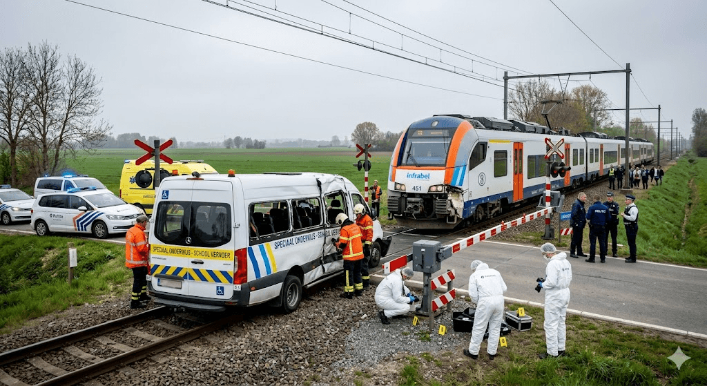 Heartbreak in Belgium: Two Children Among Four Dead After Special Needs School Bus is Struck by Train Heartbreak in Belgium: Two Children Among Four Dead After Special Needs School Bus is Struck by Train