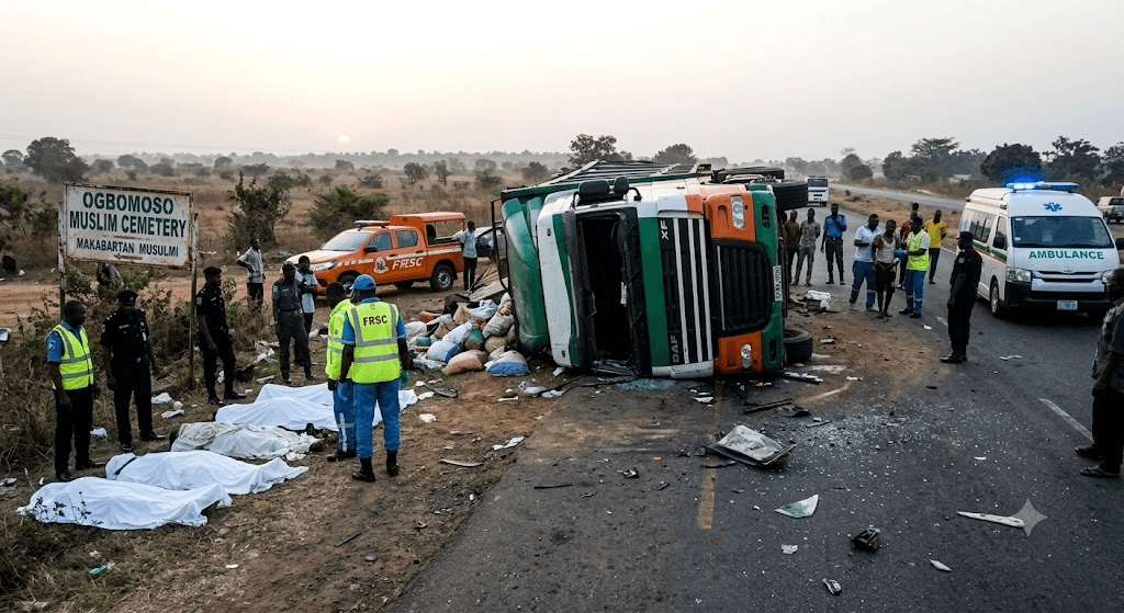 15 Dead After Fatal Highway Crash Near Muslim Cemetery in Kwara State 15 Dead After Fatal Highway Crash Near Muslim Cemetery in Kwara State