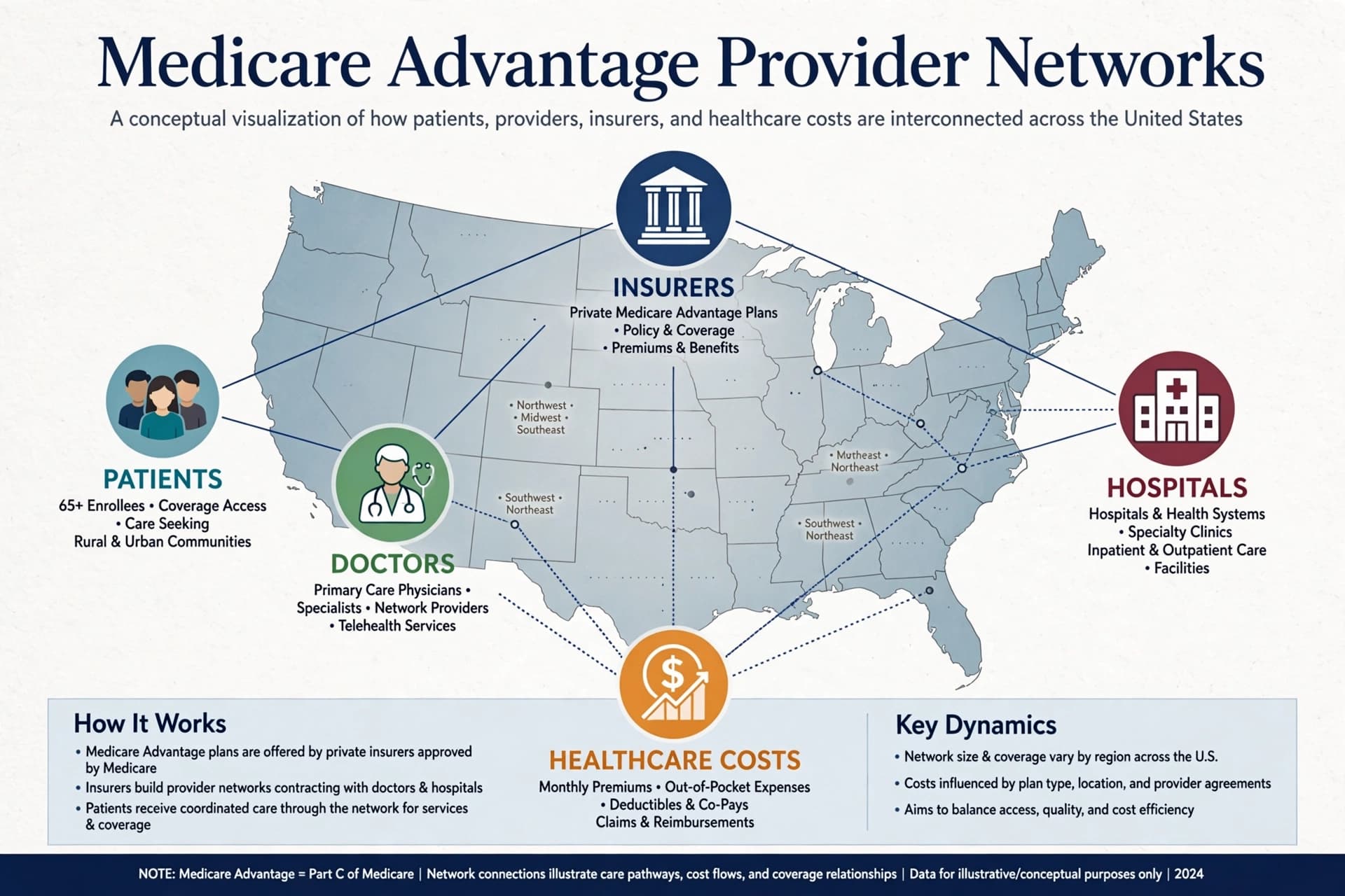 Beneath America’s Healthcare Landscape: Insurers Reshape Medicare Advantage Networks as Medical Costs Continue Rising Beneath America’s Healthcare Landscape: Insurers Reshape Medicare Advantage Networks as Medical Costs Continue Rising