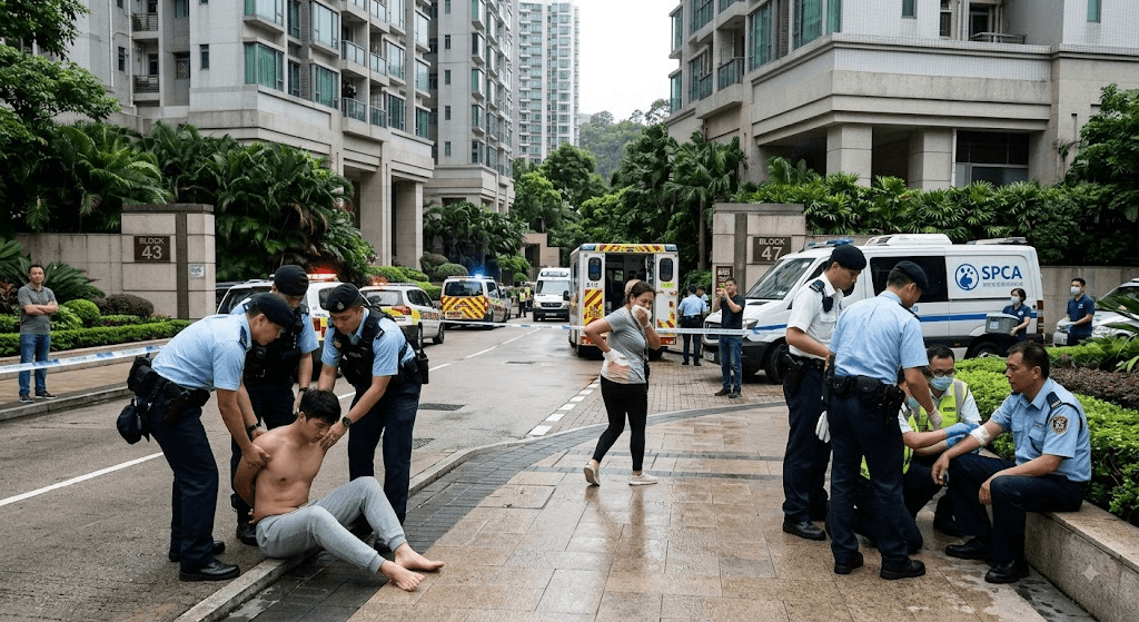 Luxury Estate Horror: Two Hospitalized After Knife Attack in Hong Kong Luxury Estate Horror: Two Hospitalized After Knife Attack in Hong Kong