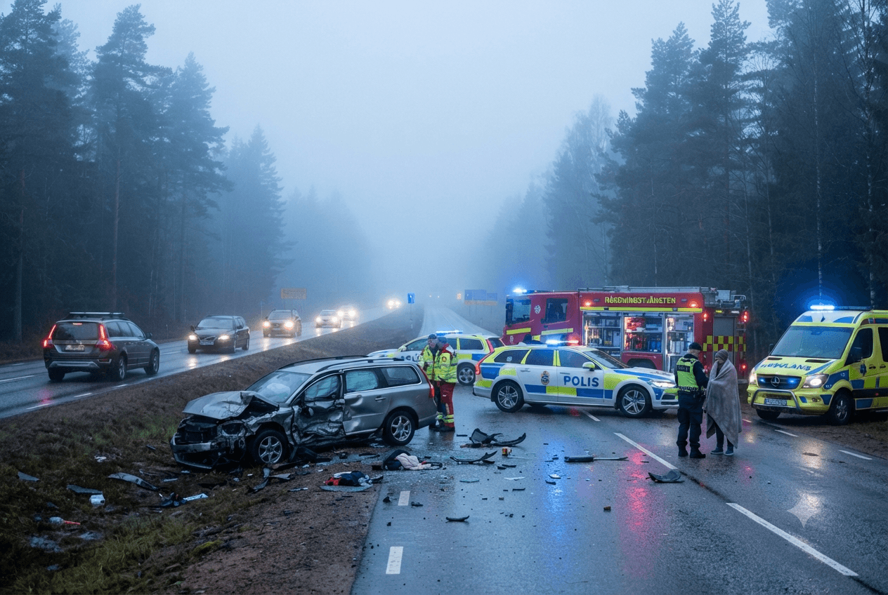 Fatal Rural Highway Crash Kills Two: Moose Collision Triggers Swedish Transit Tragedy Fatal Rural Highway Crash Kills Two: Moose Collision Triggers Swedish Transit Tragedy