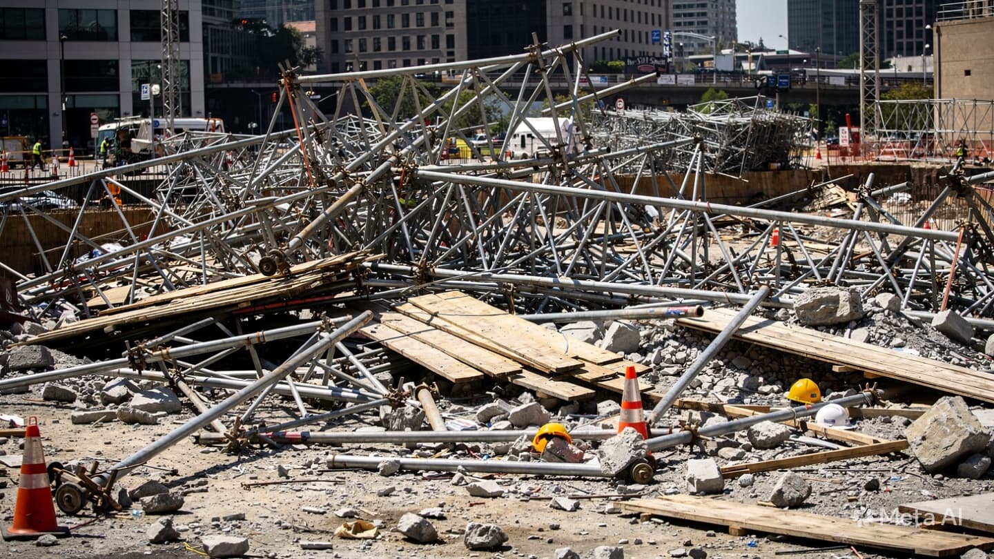 Fatal Scaffolding Collapse: Two Workers Dead After Structural Failure at Jiangsu Construction Project Today Fatal Scaffolding Collapse: Two Workers Dead After Structural Failure at Jiangsu Construction Project Today