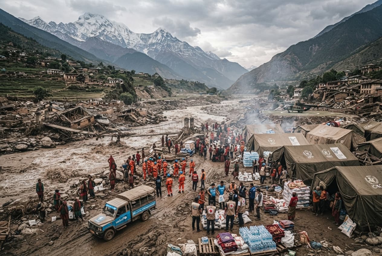 Himalayan Flood Disaster: UN Coordination Units Rush Emergency Rations To Isolated Communities Himalayan Flood Disaster: UN Coordination Units Rush Emergency Rations To Isolated Communities