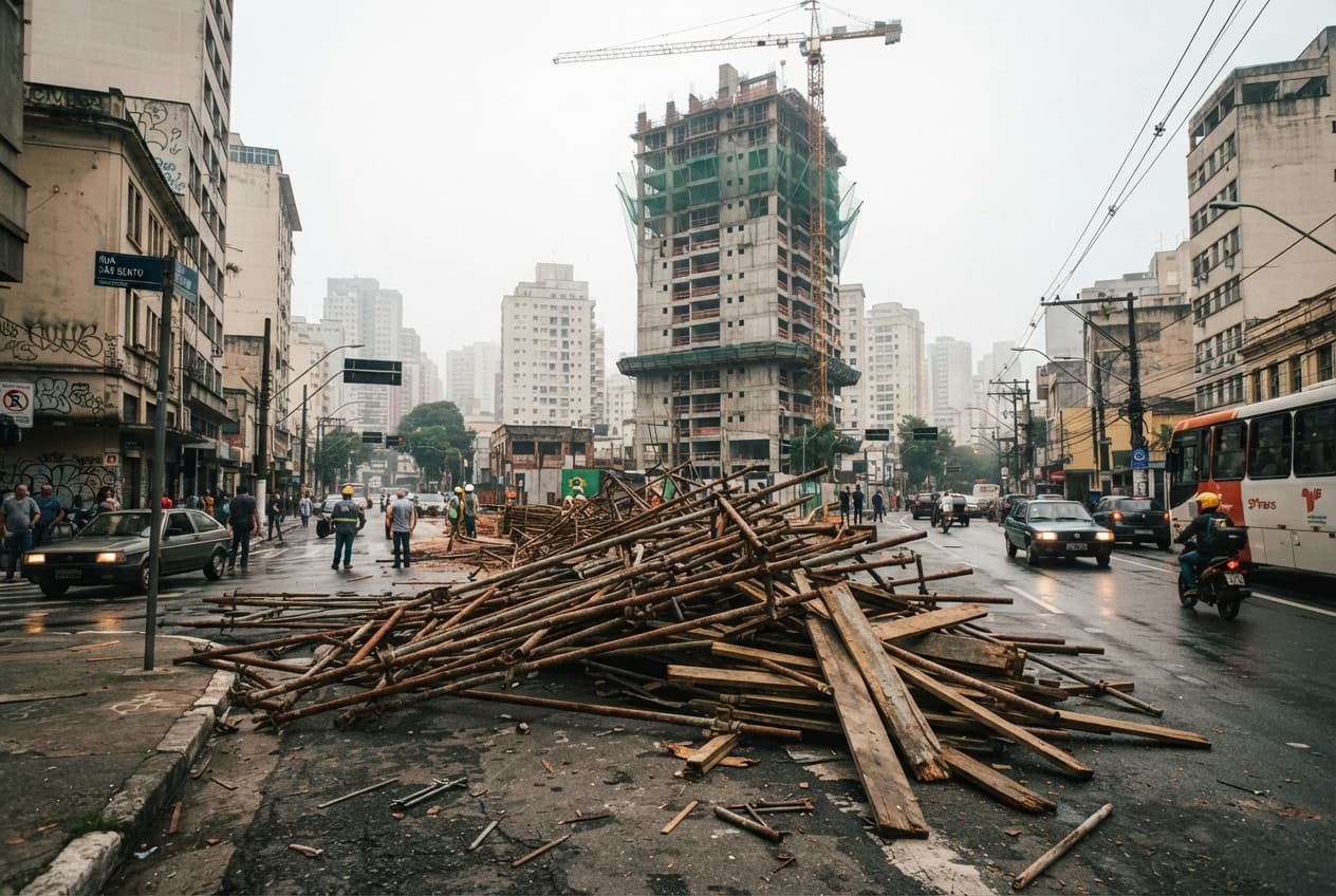 Construction Site Disaster: Scaffold Collapse Kills Three Workers in São Paulo Construction Site Disaster: Scaffold Collapse Kills Three Workers in São Paulo