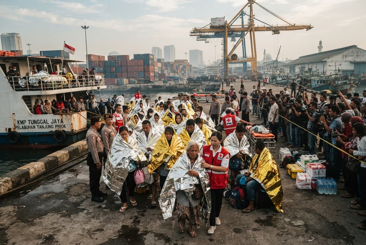 Ferry Sinking Disaster: Java Sea Ship Capsizes Leaving Six Dead and Dozens Missing Ferry Sinking Disaster: Java Sea Ship Capsizes Leaving Six Dead and Dozens Missing