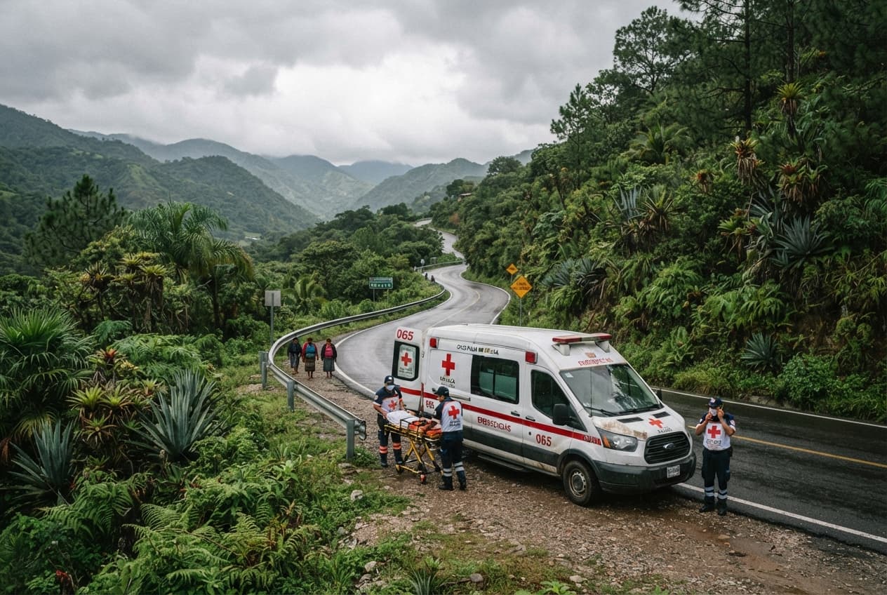 Fatal Highway Overturn: Cargo Van Crashes on Rural Route in Oaxaca, Leaving Three Foreign Travelers Dead Fatal Highway Overturn: Cargo Van Crashes on Rural Route in Oaxaca, Leaving Three Foreign Travelers Dead