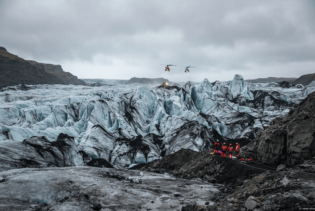 Glacier Hiking Crisis: Two Tourists Missing After Serious Accident Rocks Remote Iceland Ice Field Glacier Hiking Crisis: Two Tourists Missing After Serious Accident Rocks Remote Iceland Ice Field