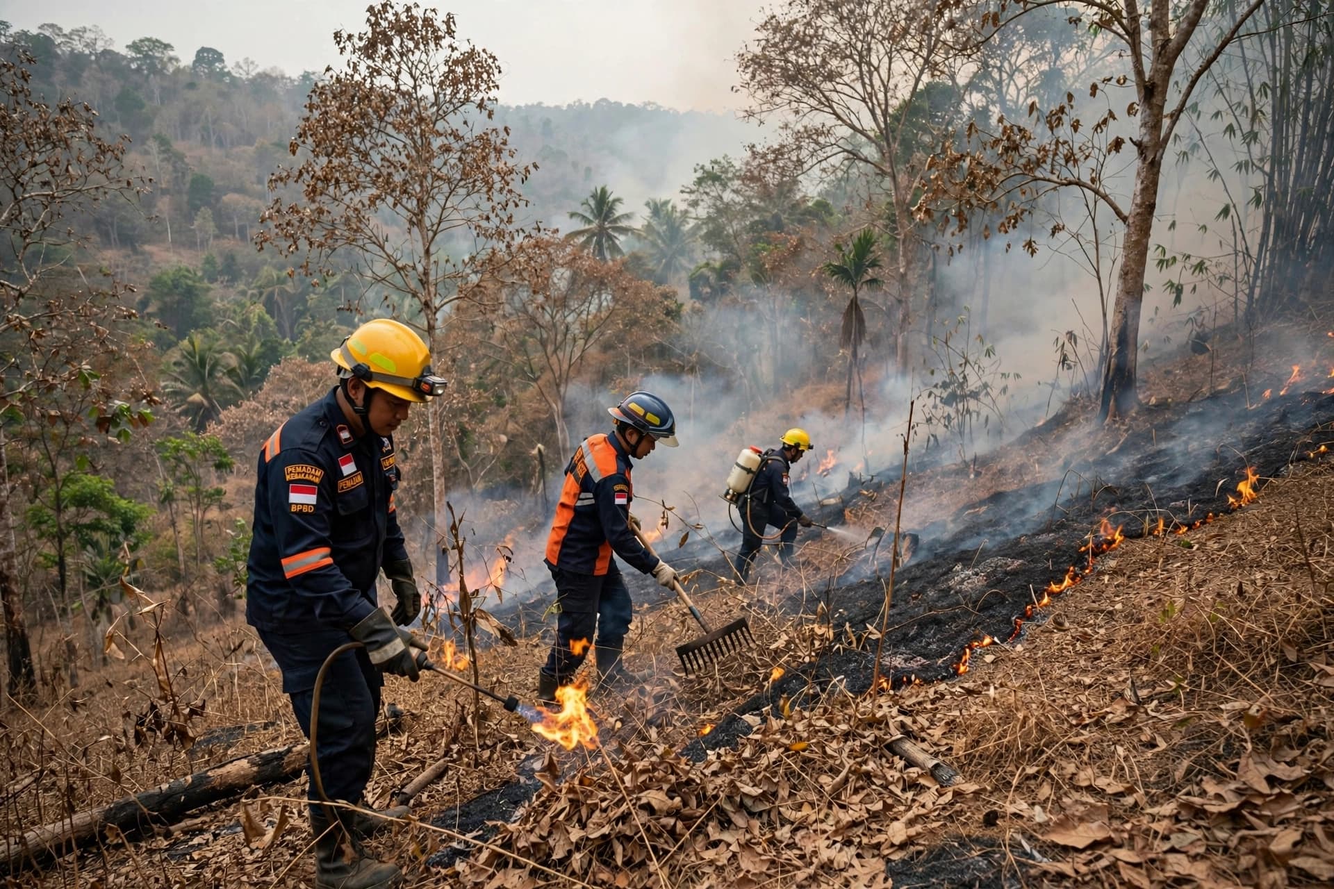 Across Indonesia’s Forests, Smoke Moves With the Wind as Dry Seasons Deepen and Fires Spread Across Indonesia’s Forests, Smoke Moves With the Wind as Dry Seasons Deepen and Fires Spread
