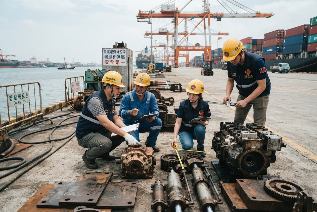 Kaohsiung Port Tragedy: Construction Crane Component Slips and Crushes Worker at Facility Today Kaohsiung Port Tragedy: Construction Crane Component Slips and Crushes Worker at Facility Today