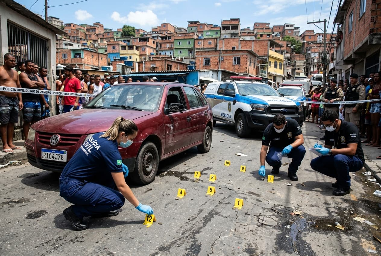 Rio Carjacking Turns Deadly: One Killed in Shootout as Armed Gang Targets Driver, Police Respond Rio Carjacking Turns Deadly: One Killed in Shootout as Armed Gang Targets Driver, Police Respond