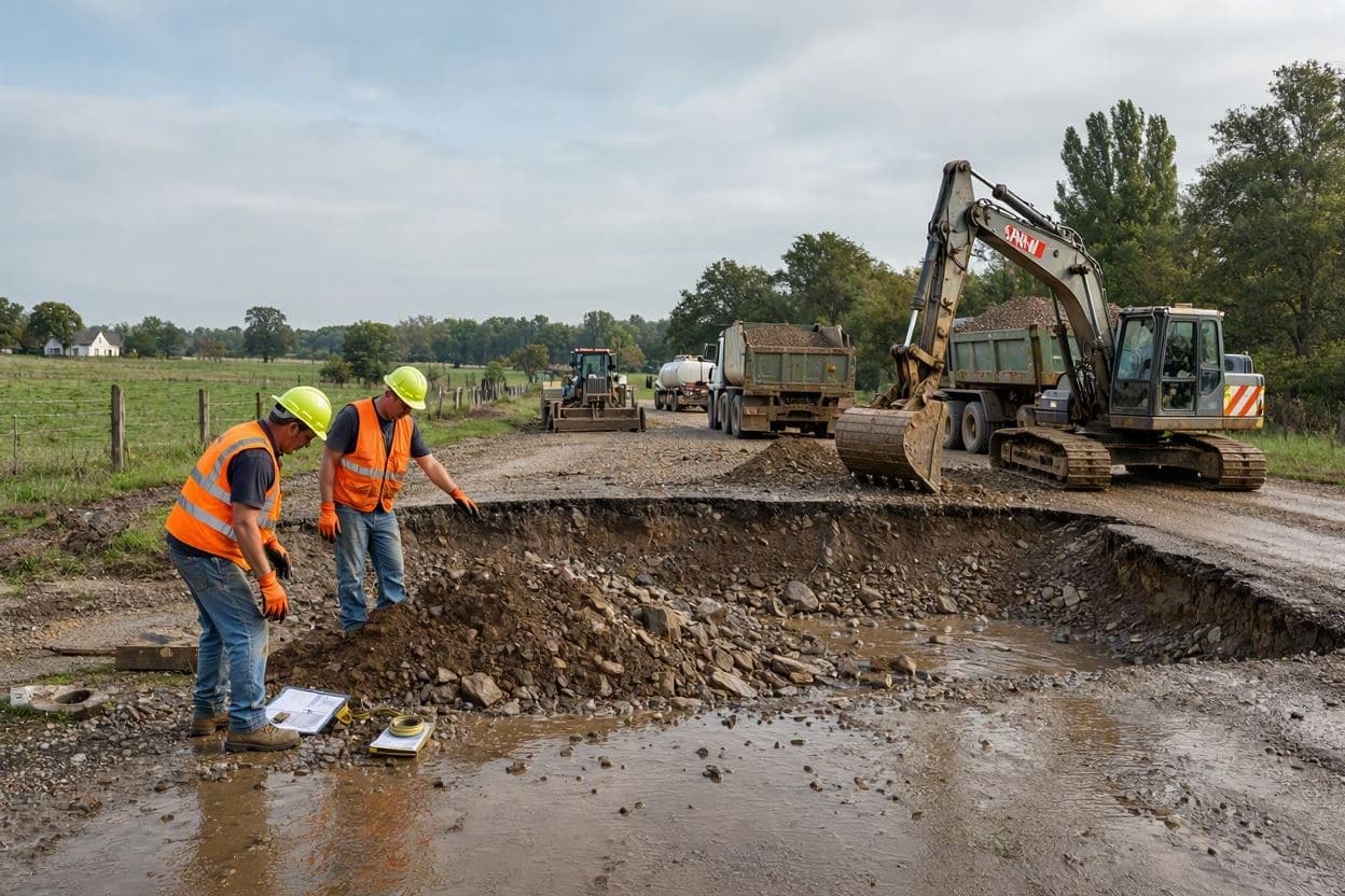 From flood to fix: The road to recovery. From flood to fix: The road to recovery.
