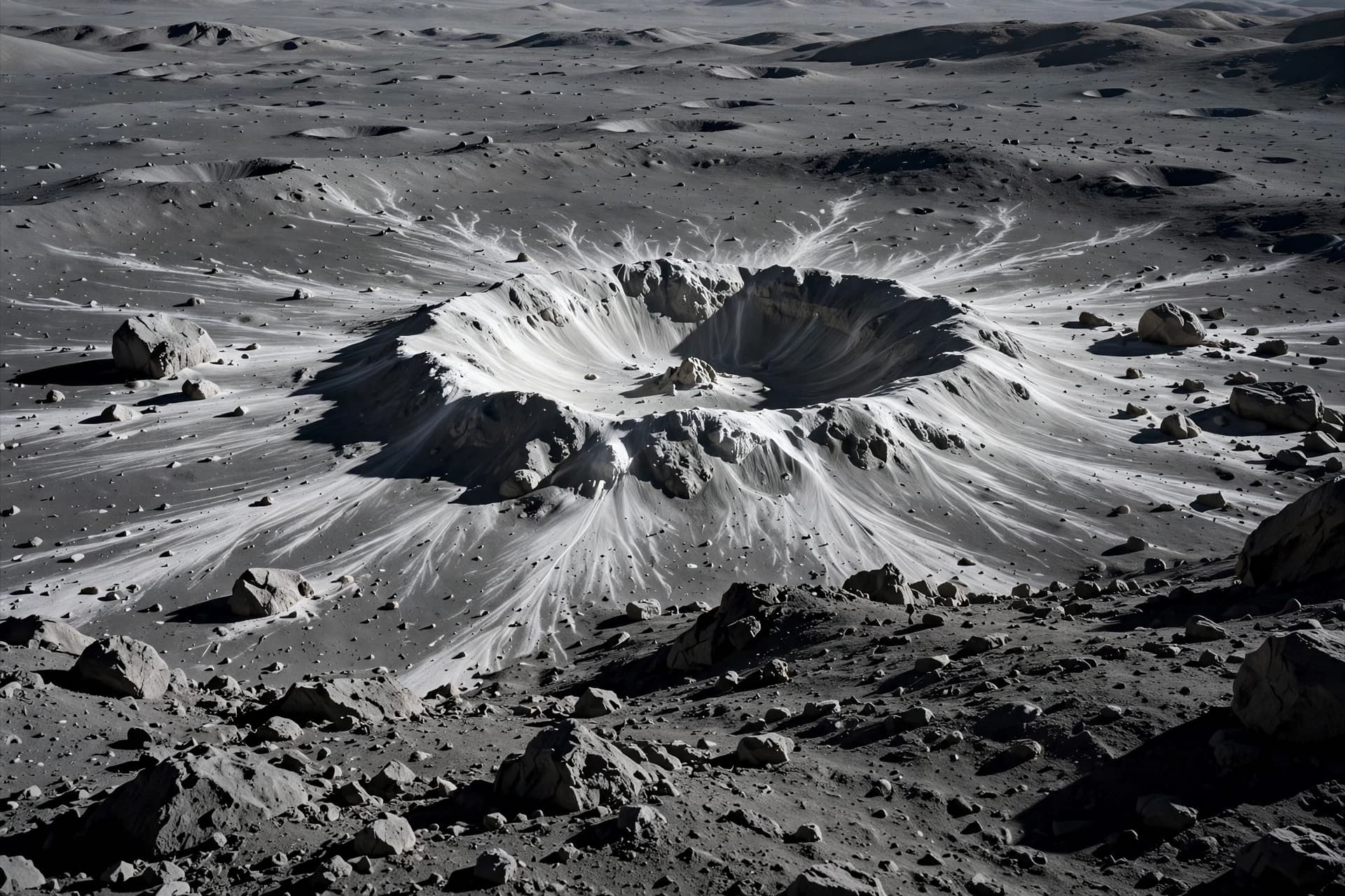 The Bright Halo: How a New Crater Reveals Its Age The Bright Halo: How a New Crater Reveals Its Age