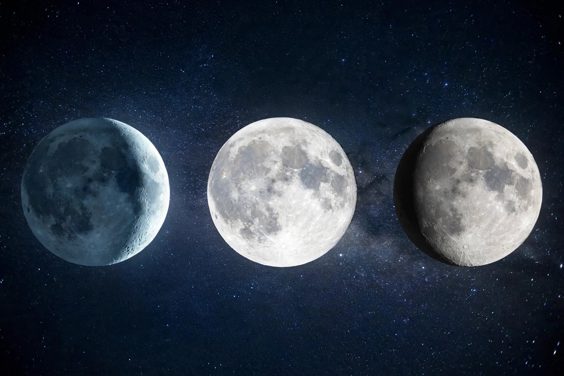 Illuminating the Night: The Beauty of Multiple Moon Shots Illuminating the Night: The Beauty of Multiple Moon Shots