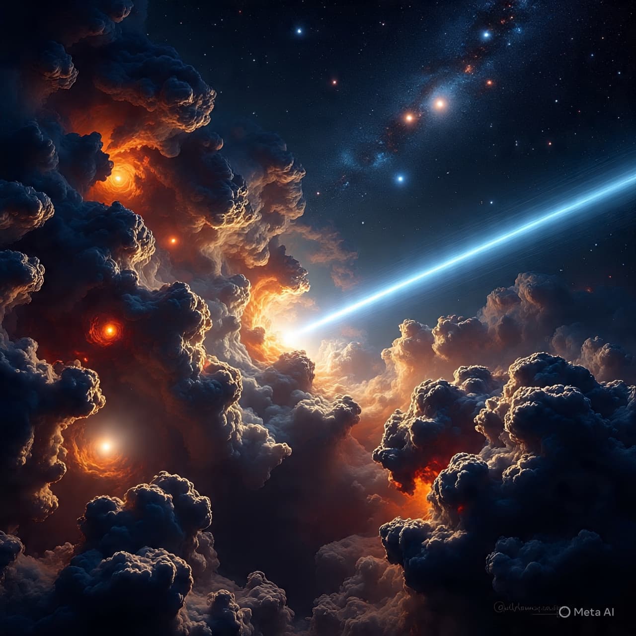 Between Gas and Gravity: The Giant Maser Lighting the Dark Between Gas and Gravity: The Giant Maser Lighting the Dark