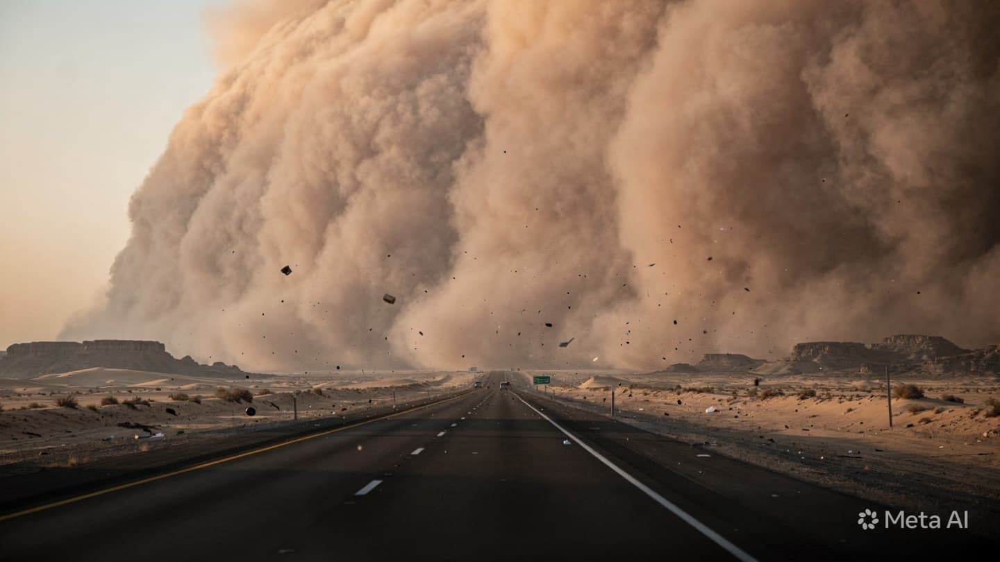 The Blinding Wall: Contemplations on Desert Gales and the Fractured Corridors of Arizona The Blinding Wall: Contemplations on Desert Gales and the Fractured Corridors of Arizona