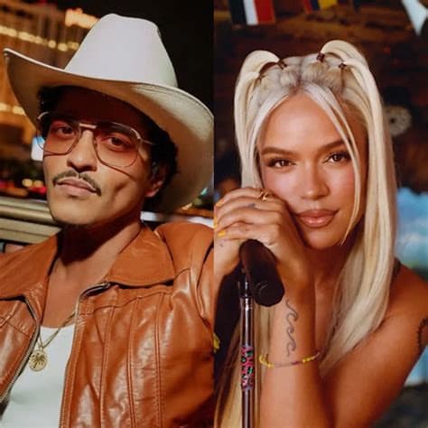 Bruno Mars Shares Photos With Karol G on Instagram to Celebrate Their New Single Bruno Mars Shares Photos With Karol G on Instagram to Celebrate Their New Single