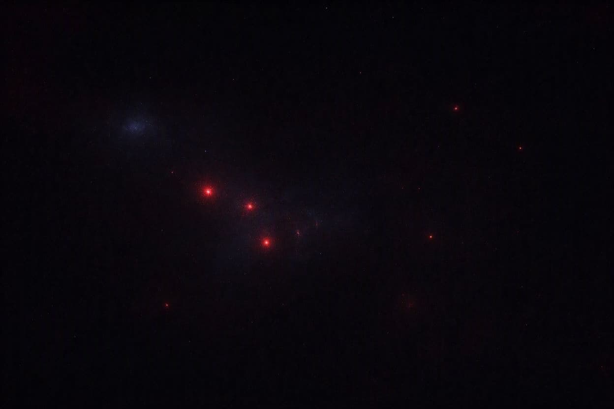 When Small Dots Signal Giant Gravitational Feasts When Small Dots Signal Giant Gravitational Feasts