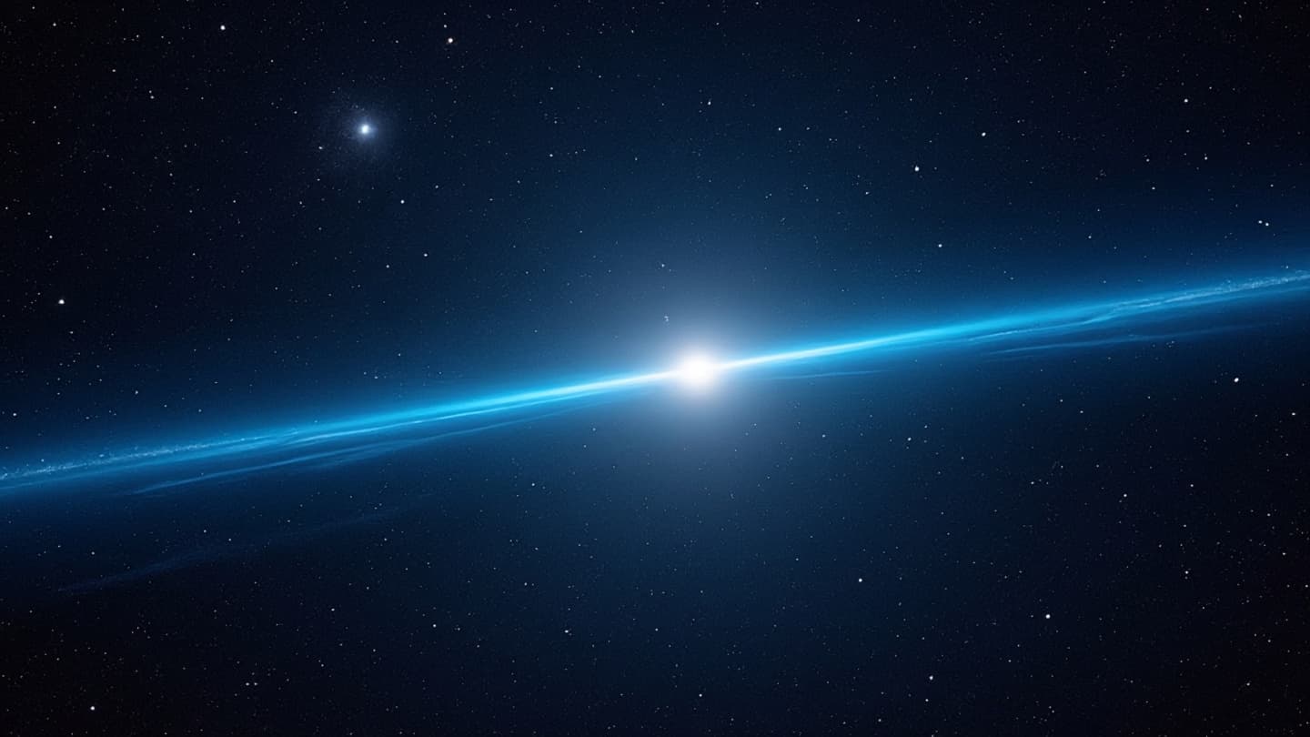 A star runs from the galaxy, carrying the weight of time A star runs from the galaxy, carrying the weight of time