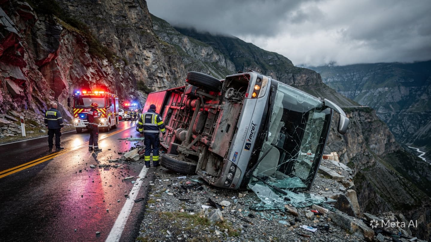 Fatal Bus Crash, Pahang: Two Passengers Dead After Express Bus Skids at Genting Sempah Fatal Bus Crash, Pahang: Two Passengers Dead After Express Bus Skids at Genting Sempah