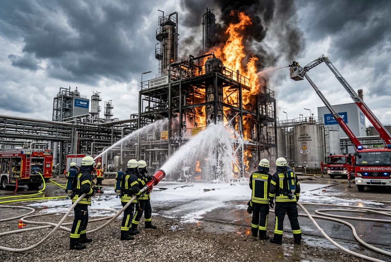 Ludwigshafen Chemical Plant Blast, Five Workers Killed, Dozens Treated For Severe Burns Ludwigshafen Chemical Plant Blast, Five Workers Killed, Dozens Treated For Severe Burns
