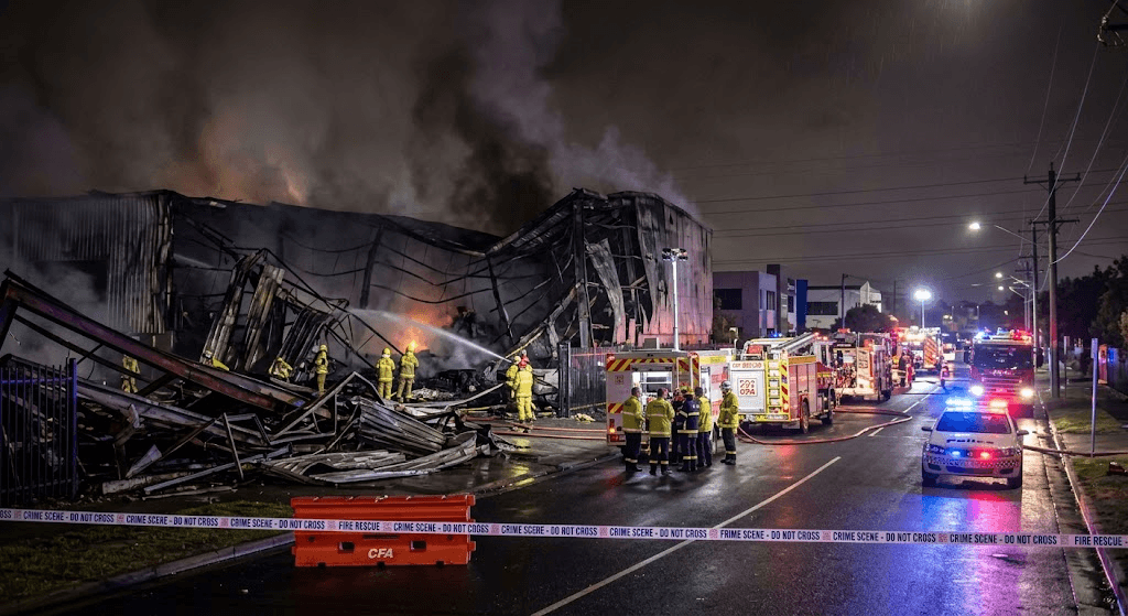 Explosions Rock Tullamarine: Two Teens Arrested Over Massive Factory Blaze Explosions Rock Tullamarine: Two Teens Arrested Over Massive Factory Blaze