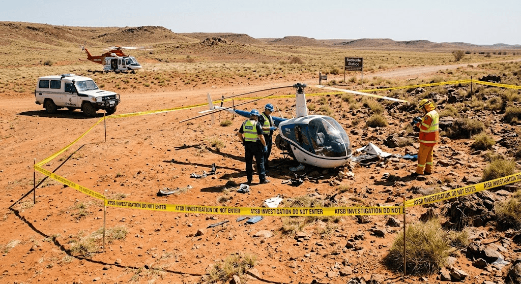 Outback Tragedy: Pilot Killed in Remote Helicopter Crash Near Bedourie Outback Tragedy: Pilot Killed in Remote Helicopter Crash Near Bedourie