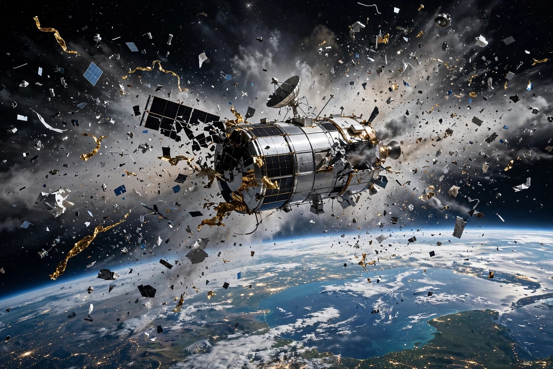 A Spy Satellite's Silent Mission Ends in a Cloud of Debris A Spy Satellite's Silent Mission Ends in a Cloud of Debris