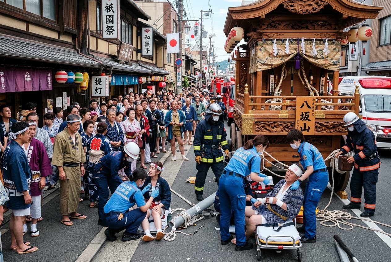 Festival Float Accidents in Two Japan Cities: Two Men Crushed, Sixteen Others Injured During Pull Festival Float Accidents in Two Japan Cities: Two Men Crushed, Sixteen Others Injured During Pull