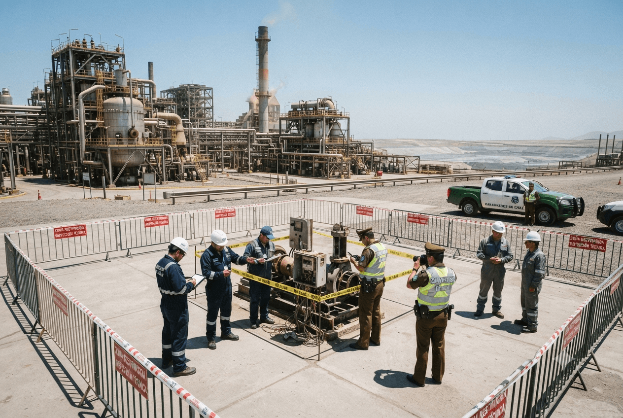 Antofagasta Plant Disaster: Industrial Equipment Valve Rupture Kills Two Technicians During Plant Maintenance Antofagasta Plant Disaster: Industrial Equipment Valve Rupture Kills Two Technicians During Plant Maintenance