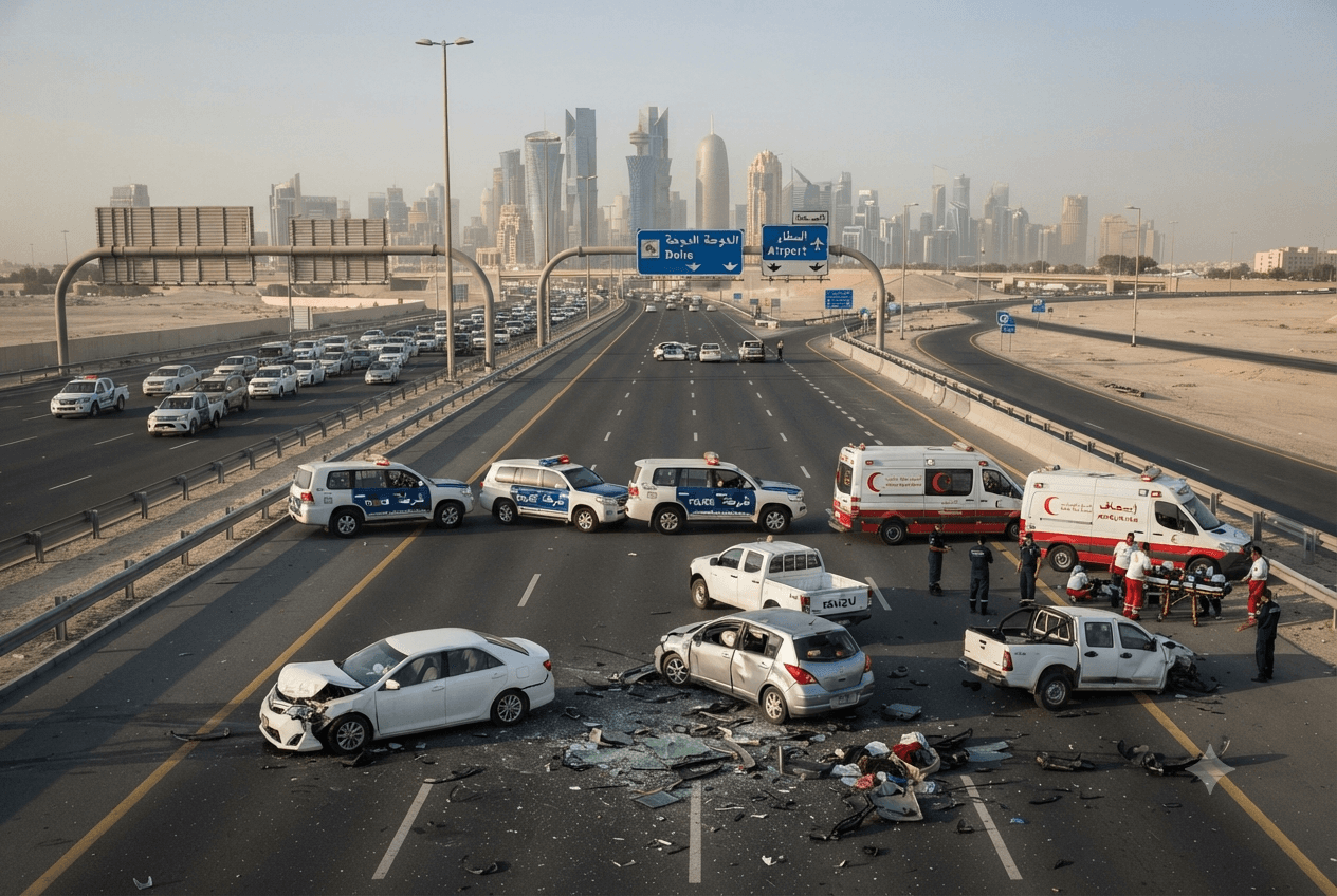 Expressway Multi-Vehicle Crash Leaves One Dead: Three Injured After Massive Collision on Highway Today Expressway Multi-Vehicle Crash Leaves One Dead: Three Injured After Massive Collision on Highway Today