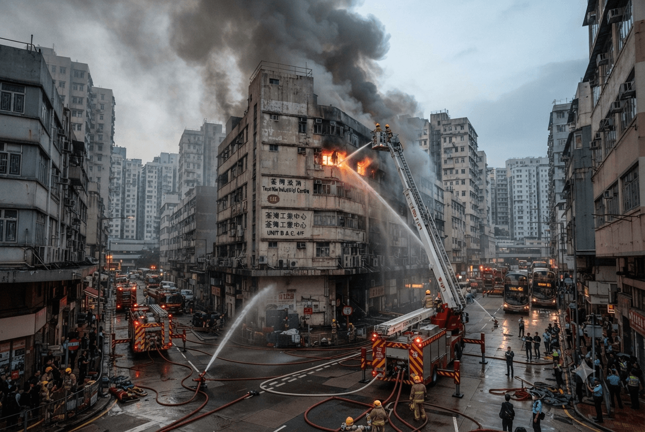 Industrial Facility Fire: Two Workers Trapped And Killed In Tsuen Wan Warehouse Inferno Industrial Facility Fire: Two Workers Trapped And Killed In Tsuen Wan Warehouse Inferno