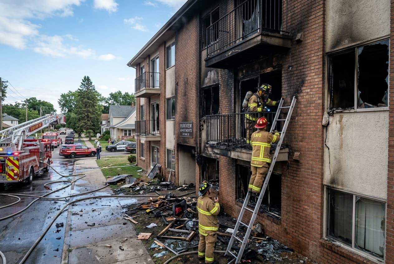 Arizona Complex Blaze, Two Dead In Overnight Apartment Fire, Dozens Displaced After Evacuation Arizona Complex Blaze, Two Dead In Overnight Apartment Fire, Dozens Displaced After Evacuation
